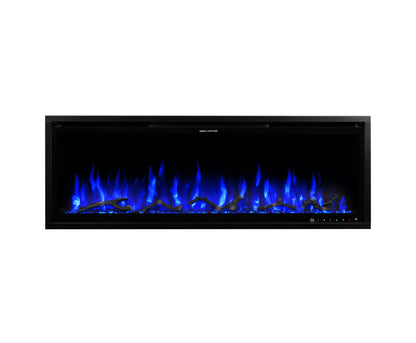 FJORTA Odin 40 inch – LED vlameffect zijaanzicht witte achtergrond